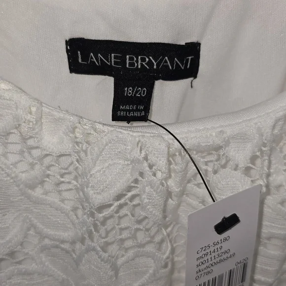 Lane Bryant Festi Eyelet & Gauze Midi Dress Womens Size 18/20 NWT - Picture 6 of 12